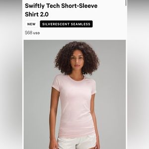 Lululemon Swiftly Tech Short-Sleeve Shirt 2.0, size 0